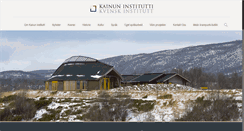 Desktop Screenshot of kvenskinstitutt.no